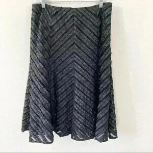 Frascara by Beker Fashions black midi cocktail skirt